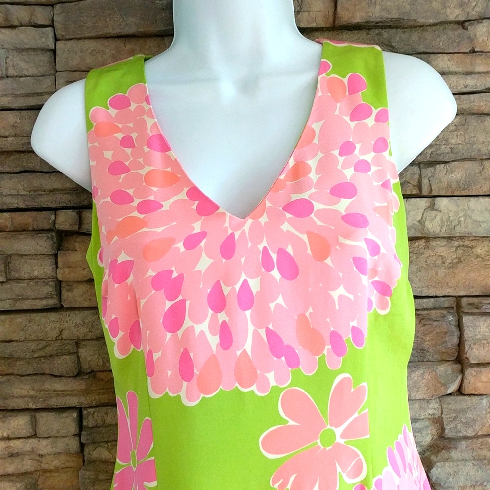 Lilly Pulitzer Vintage awhile Label Dress SIlk - Picture 2 of 5